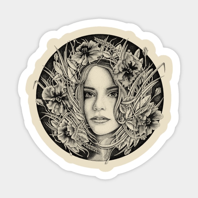 wild flower Sticker by roman_v61